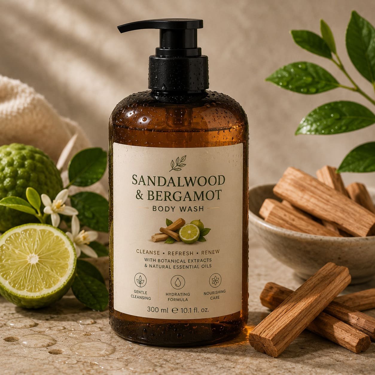 Sandalwood & Bergamot Body Wash